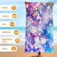thumbnail image 5 of Yhmxh Lightweight Thin Microfiber Beach Towel, Sand Free Quick Dry Absorbent Compact Soft Pool Swim Travel Towels, Oversized Cotton Pool Swim Towels Beach Accessories Supplies Stuff Gifts for Adult, 5 of 6