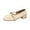 White, variant on Women's Fashionable Casual Versatile Loafers Shallow Opening Breathable Solid Color Flat Soft Sole One-Foot Low Heels Shoes Little Leather Shoes White 6.5