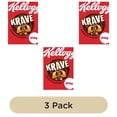 thumbnail image 2 of Kellogg's Krave Chocolate Hazelnut Breakfast Cereal 410g, British Import (Pack of 3), 2 of 5