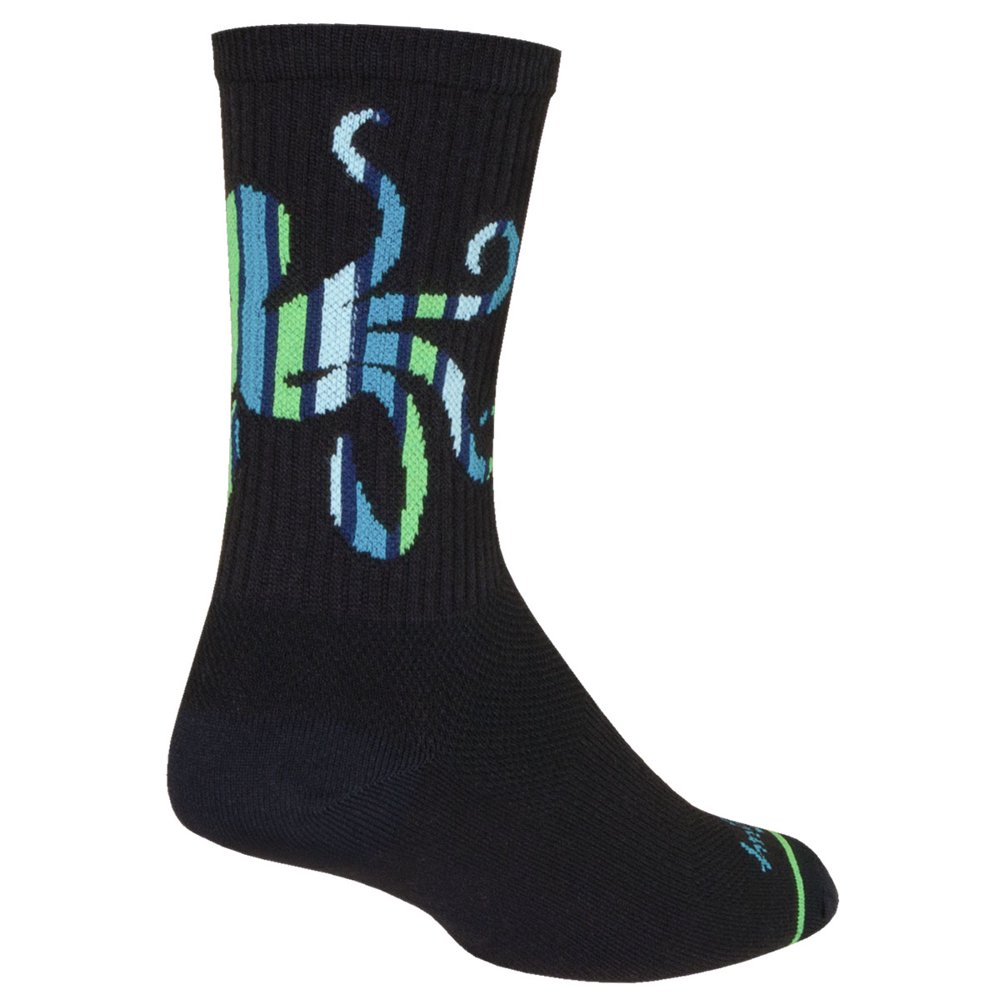 SockGuy SockGuy Crew 6in Socktopus Cycling/Running Socks Walmart