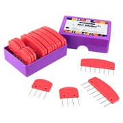 20 Pcs Knit Blocker Combs, Color Knit Blockers Combs for Blocking, Rainbow Knitting Blockers Pins for Blocking Mats Knitting Pins Kit Knitting Tools, Multi Colors