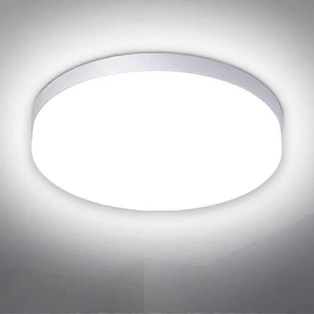 LED Ceiling Light, 12W 3240LM Round Ceiling Light Lamp 4500K Natural White, Waterproof Bathroom Ceiling Light, Bedroom Ceiling Light, Living Room Ceil