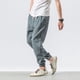 thumbnail image 5 of Pantalones largos, pantalones de farol para hombre, pantalones de lino para hombre, pantalones Harlen de moda, leggings para hombre, 5 of 9