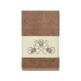 thumbnail image 5 of Authentic Hotel and Spa  Turkish Cotton Shells Embroidered Latte Brown 3-piece Towel Set, 5 of 5