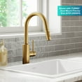 thumbnail image 4 of KRAUS Oletto Single Handle Pull Down Kitchen Faucet with QuickDock Top Mount Installation Assembly in Spot-Free Brushed Brass, 4 of 8