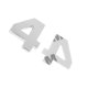thumbnail image 5 of 3D DIY Metálico de Número de la Emblema de Coche Insignia de Color plata BLESIY Emblema de número, 5 of 8