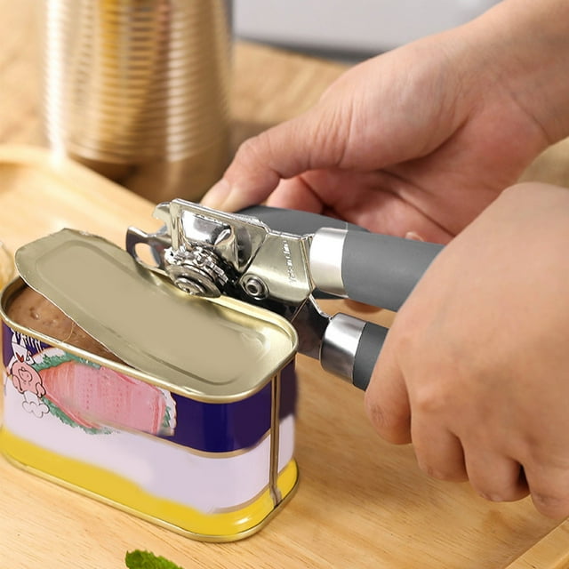 Multifunctional Stainless Steel Can Opener Kitchen Tool Opener Open Lid Easy And Kitchen Gadget Cool Bottle Openers for The Wall Can Opener P-38 Corks Holder Opener Vertical Lever Opener Battery