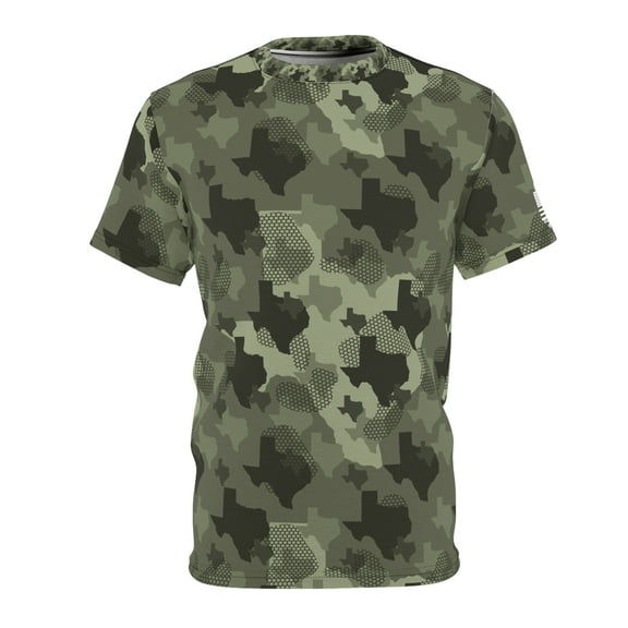 Olive and Black Texas Camouflage T-shirt | Texas Camo Design