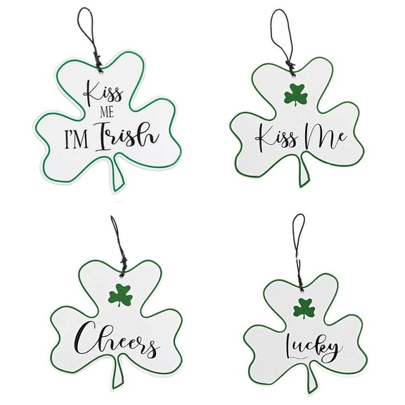 Holiday Ornament Metal Irish Clover Metal Saint Patricks 70076D