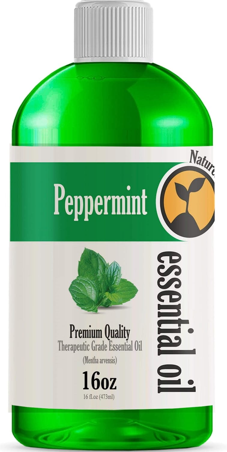 16oz Bulk Size Peppermint Essential Oil (16 Ounce Total