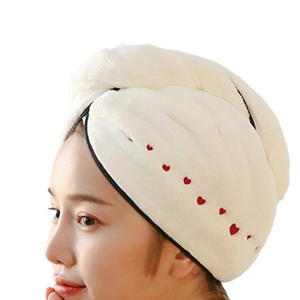 Toallas para el cabello para mujeres | Toalla absorbente de secado rápido | Turbante para cabello ideal para cabello largo y rizado