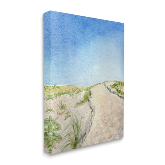 Stupell Industries Sand Dunes at Beach Coastal Nature Landscape Canvas Wall Art, 24 x 30, Design by Melissa Hyatt LLC