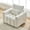 Off White, variant on S-HOME Versatile Armchair Teddy Fabric Sofa With Soft Cushioning, For Living Rooms, Bedrooms, Home Offices And Contemporary Spaces, Black