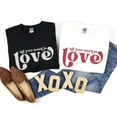 thumbnail image 2 of All You Need Is Love T-Shirt, Retro Valentine T-Shirt, Valentines Day Apparel, Retro Love, 2 of 5