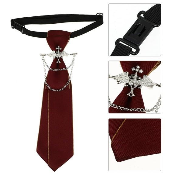 MLINS  Necktie for Wedding Formal Occasion Men Gift Ties and Women Red