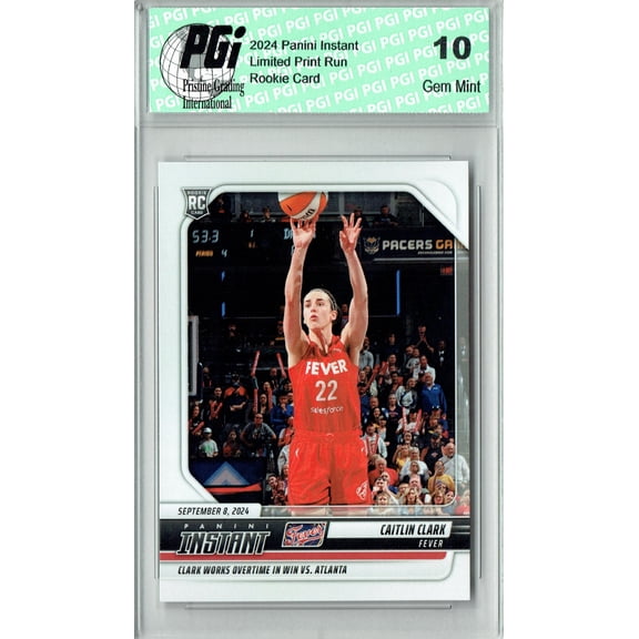 Caitlin Clark 2024 Panini Instant #204 Only 6675 Made! Rookie Card PGI 10