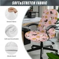 thumbnail image 3 of SCRAWLGOD Cats Heart Set of 3 Stretch Computer Chair Slipcover with Arm Covers Comfortable Boss Chair Cover Non-Slip Washable High Back Chair Protector, S, 3 of 7