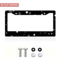 thumbnail image 2 of 1PC Black License Plate Frames with Black - White Polka Dot Pattern and Mounting Accessories License Plate Frames 2 Holes 6. 3x12. 2inch(16x31cm), 2 of 8