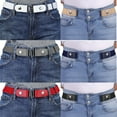 thumbnail image 4 of 2pcs Set No Buckle Stretch Belt for Women Men Boy Girl Elastic Waist Invisible Belt for Jeans/Pants, 4 of 6