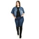 thumbnail image 5 of Chaqueta de mezclilla corta Roman Fashion /Tallas Extras, 3951 (Mezclilla dark) azul oscuro 42, 5 of 6