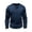 Navy, variant on Long Sleeve Neck T Shirt Soft Casual Basic Tee Comfortable Layering Shirt For Daily Wear