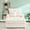 White, variant on Corduroy Sofa with Built - in Cup Holder and High - Back Support / Suitable for Watching Movies
