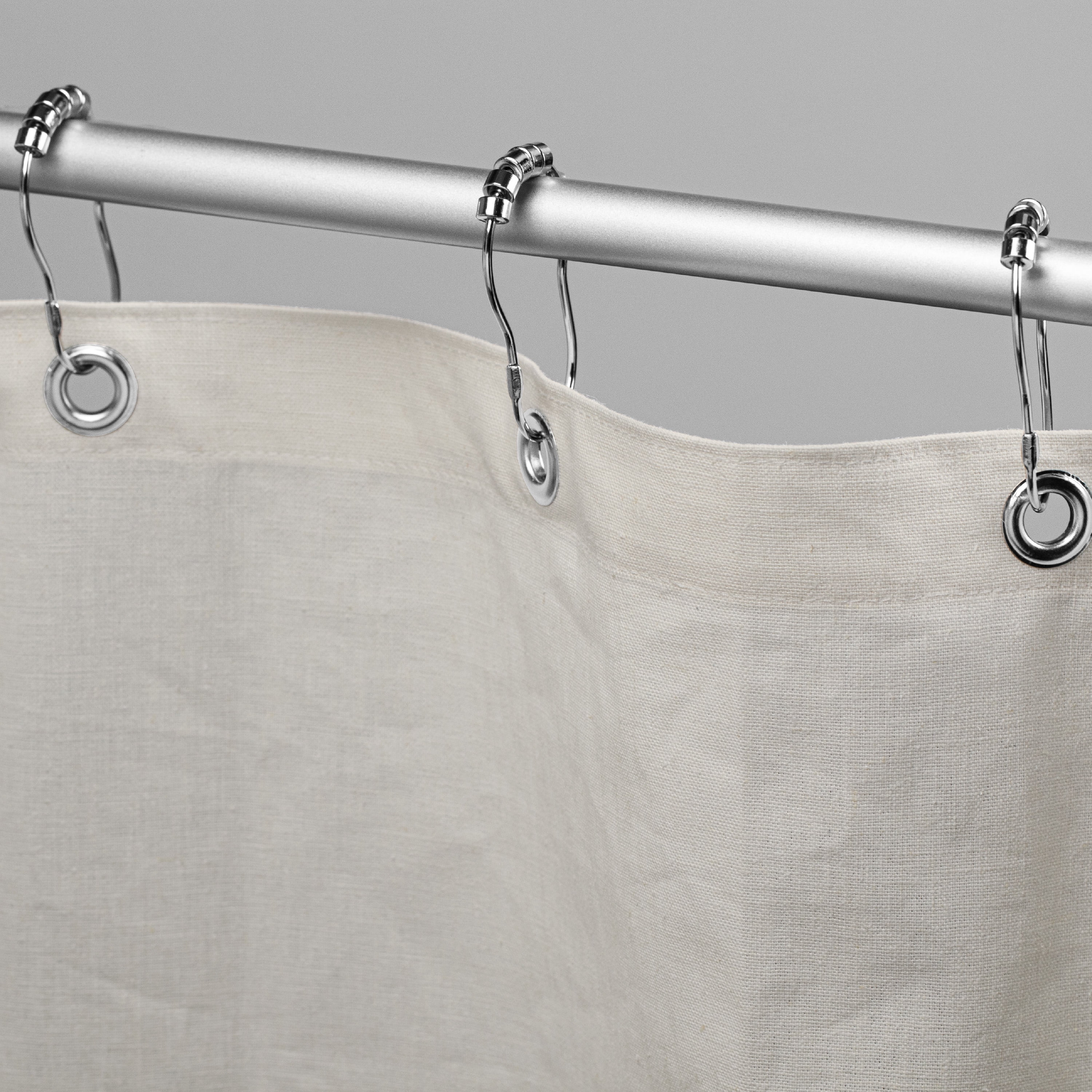 Bean Products Hemp & Organic Cotton Shower Curtain (Natural), [70" x 74