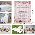 thumbnail image 2 of Godmother Gifts Blanket - Godmother Gifts from Godchild 60"X 50" Throw Blankets - Christian Gifts for Godmother - Baptism Gifts for Godmother Ideas, 2 of 6