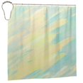 thumbnail image 3 of YFYANG Waterproof Bathroom Shower Curtain, Yellow Watercolor Texture Shower Curtain Set with Hooks, Home Bathroom Tub Decor - 72 "x72", Iron Hooks, 3 of 7