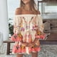 thumbnail image 1 of WILLBEST Vestidos Casuales Vestidos de Verano para Mujer 2022 Playa Sexy Hombros Descubiertos Túnica Casual Suelta Manga Mini Vestido Floral Grande, 1 of 3