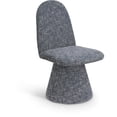 thumbnail image 3 of Bowery Hill Contemporary Blue Fabric Dining Chair (Set of 2), 3 of 8