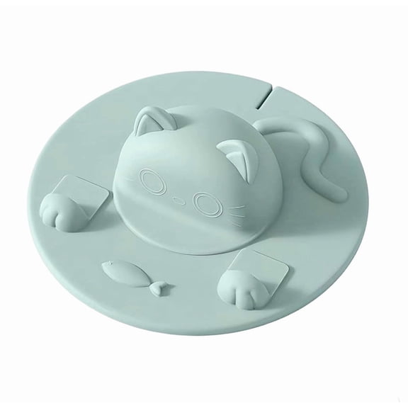 Silicone Cup Covers, 4 Inch Multicolored Silicone Lids - Reusable, Easy to clean and lightweight Cup Covers for Mugs, Cups, Tea Pots,Universal Cup Lids Cute Cat-Shaped Cup Lid