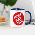 thumbnail image 3 of CafePress - Just Say No! Mug - 11 oz Ceramic Mug - Novelty Coffee Tea Cup, 3 of 4