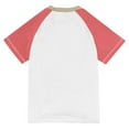 thumbnail image 6 of FORMRS Boys Rash Guard with Short Sleeves UPF 50+ Swim Shirts Sizes 3-12T, Red Lobster, 6 of 6