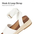 thumbnail image 4 of DREAM PAIRS Girls Flatform Wedge Open Toe Espadrille Sandals with Buckle Ankle Strap for Little Kid/Big Kid, 4 of 7