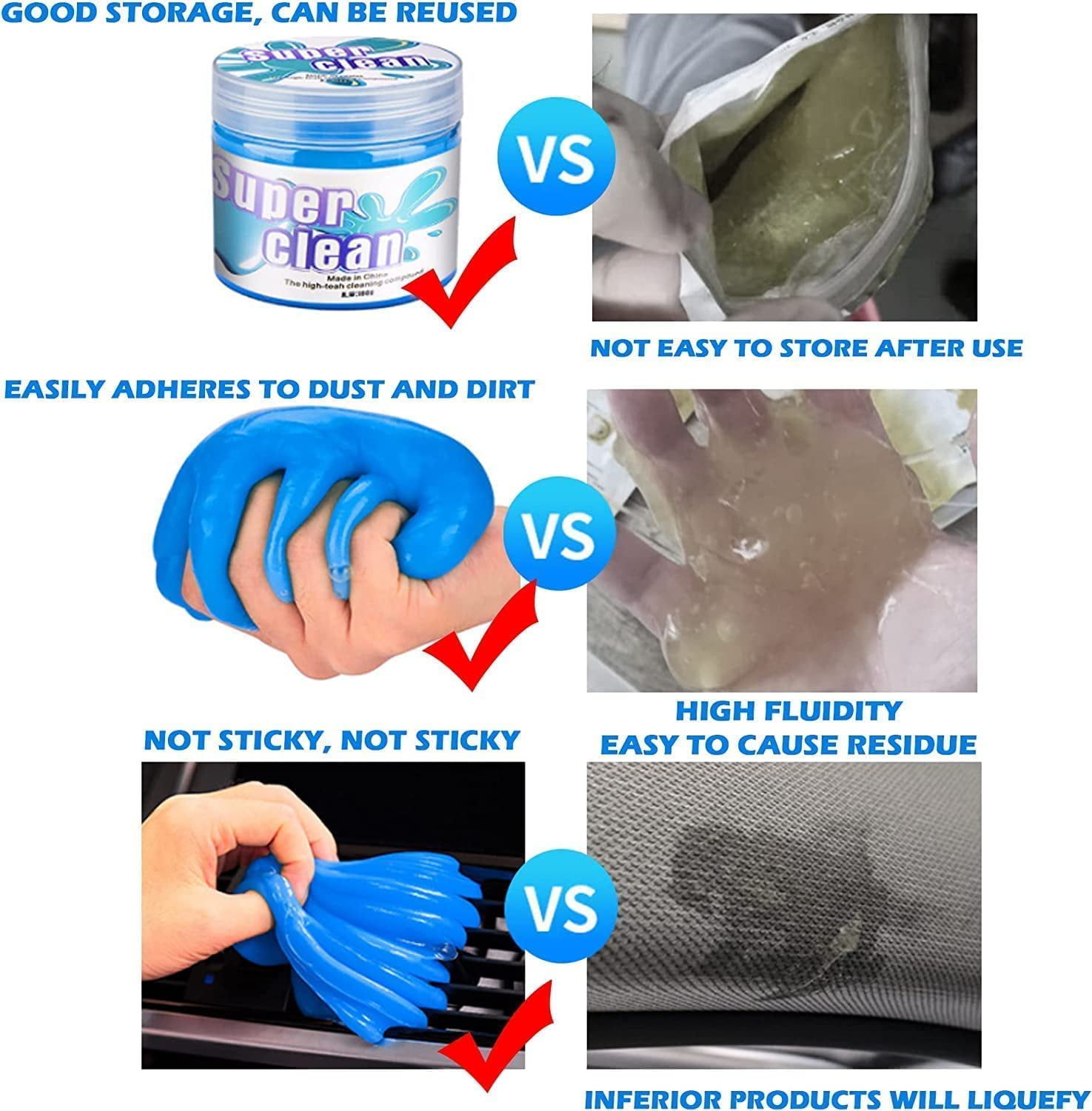 Magic Dust Cleaning Gel For Cars And Home Detailing, Dirt Removal, And Glue  For Auto Air Vent, Interior, Office, Keyboard, Windows, Laptop Essential  Cleaning Hand Tools From Tinamao910607, $4.28
