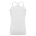thumbnail image 2 of Xnihocha Kids Girls Dance Tank Tops Spaghetti Strap Camis Racerback Gymnastic Yoga Top Shirts White 130, 2 of 5
