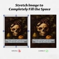 thumbnail image 3 of FLASHLUMI 32x48 Inch Vanitas Still Life with Skull, Snake & Fruit Oil Painting Canvas Wall Art, Dark Gothic Decor for Living Room Bedroom, No Frame, 3 of 10