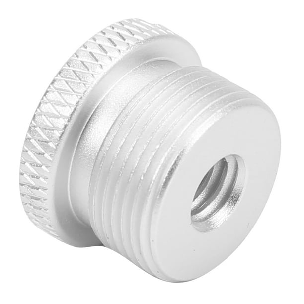 Adaptador de soporte de micrófono adaptador de rosca de tornillo de micrófono macho de 1/4 "hembra a 5/8" adaptador de soporte de micrófono de aleación de aluminio para ANGGREK Otros