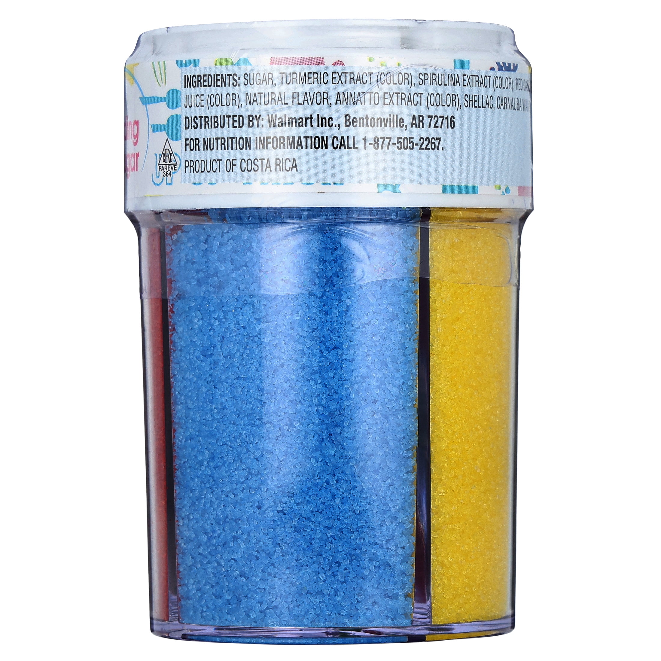 Great Value 4-Cell Multicolor Sanding Sugar, 5.6 oz