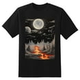 thumbnail image 2 of Plus Size Shirt for Women Black Tops for Women Short Sleeves Shirt for Women The Valley At Night 2 T Shirt Crewneck Shirt for Women XS, 2 of 5