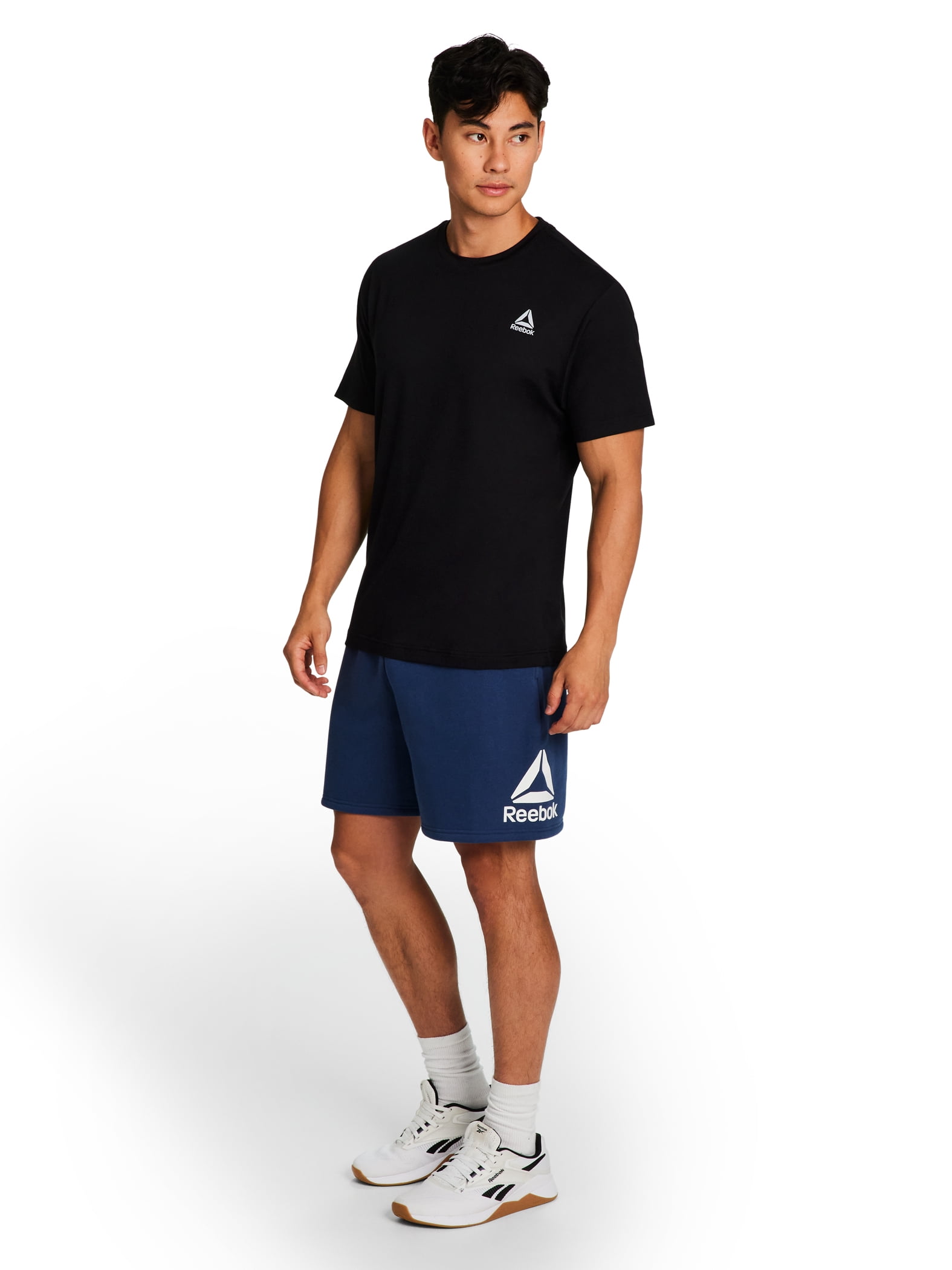 Reebok Men's and Big Men's Logo Fleece Shorts, 7" Inseam, Sizes XS-5XL