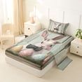 thumbnail image 2 of Erosebridal Bowknot Bunny Kids Twin Sheet Sets, Cute Easter Eggs Bedding, 3pcs, 2 of 5