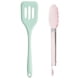 thumbnail image 1 of Juego de utensilios de cocina de silicona - El juego de herramientas de cocina incluye espátula de drenaje y clips para alimentos - 2 piezas, 1 of 5