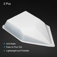 thumbnail image 3 of Uxcell Boat-Shaped Weigh Boats Large Disposable Powder Dispenser, White 2 Pack, 3 of 5