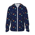 thumbnail image 1 of Balery Space Galaxy Sudadera ligera de manga larga con capucha y protección solar UPF 50+ para hombre y mujer, ideal para pesca y running-XX-Large, 1 of 7