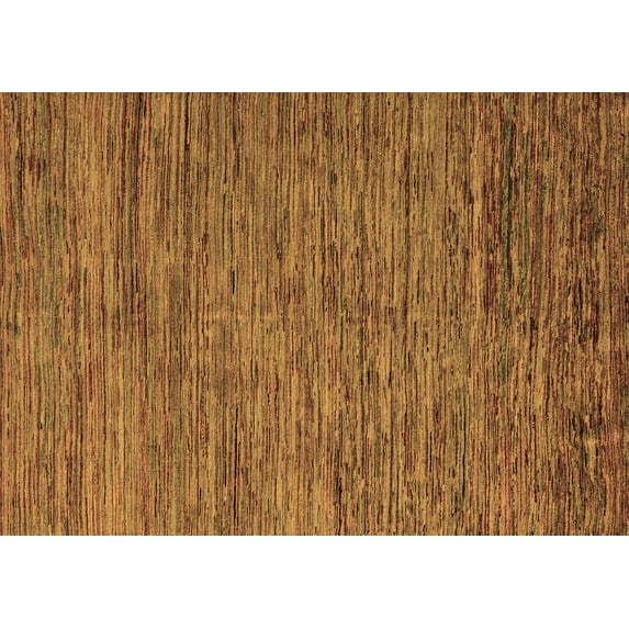 Ahgly Company Indoor Rectangle Abstract Brown Modern Area Rugs, 7' x 10'