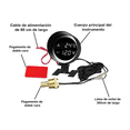 thumbnail image 2 of "Medidor De Temperatura Digital Voltimetro De Auto Con Sensor 32 mm Lab.G, Negro ", 2 of 5