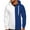 Blue, variant on Dovford Big And Tall Zip Up Hoodies For Men Novelty Color Block Hooded Sweatshirts Full Zip Jacket Outerwear With Pocket