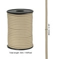 thumbnail image 2 of Uxcell 100FT 550 Paracord, 9 Strand Parachutes Cord Spool 4mm Survival Strong Rope String for Camping Hiking, Beige, 2 of 5